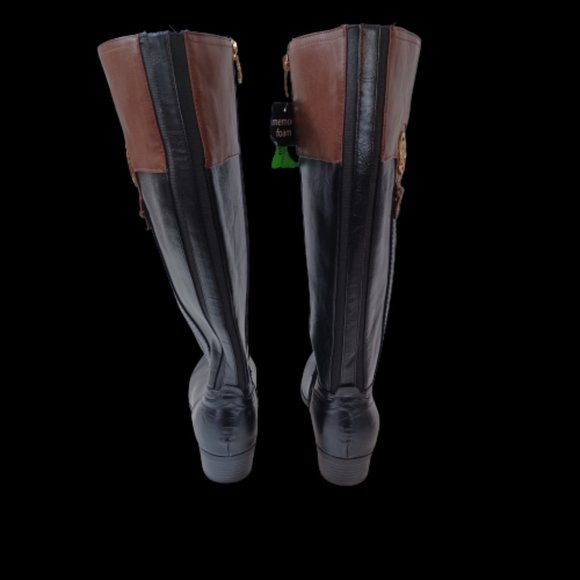 LIZ CLAIBORNE Tilia Tall Wide Calf Riding Boots 7.5 Wide - Picture 4 of 11